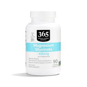 365 by Whole Foods Market, Magnesium Glycinate Tablets, 400 MG, 90 Count