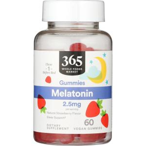 365 by Whole Foods Market, Melatonin Gummy 2.5mg, 60 Count