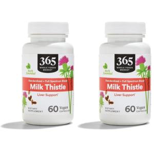 365 by Whole Foods Market, Milk Thistle, 120 Count(60 Count (Pack of 2))