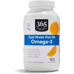 365 by Whole Foods Market, Omega-3 Lemon, 180 ct