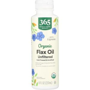 365 by Whole Foods Market, Organic Flax Oil High Lignan, 24 Fl Oz(Flaxseed)