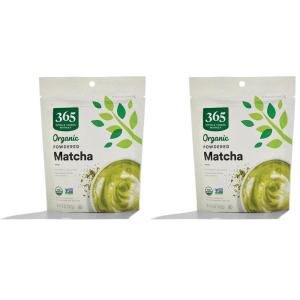 365 by Whole Foods Market, Organic Powdered Matcha, Finely Ground Whole Leaf Green Tea, 5 Ounce(5 Ounce (Pack of 2))