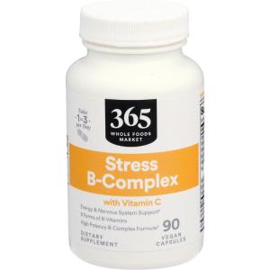 365 by Whole Foods Market, Vitamin B Stress Complex with Vitamin C, 90 Veg Capsules