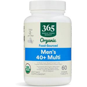 365 by Whole Foods Market, Vitamin Multi Mens Food Cultured 40 Plus, 60 Count(60 Count (Pack of 1))
