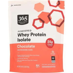 365 by Whole Foods Market, Whey Protein Isolate, Chocolate, 16 Ounce