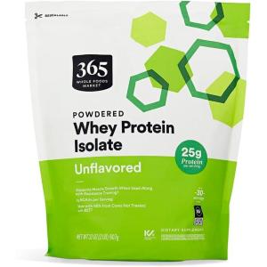 365 by Whole Foods Market, Whey Protein Isolate, Unflavored, 32 Ounce