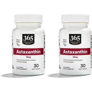 Whole Foods Market, Astaxanthin 12mg, 30 ct(30 Count (Pack of 2))