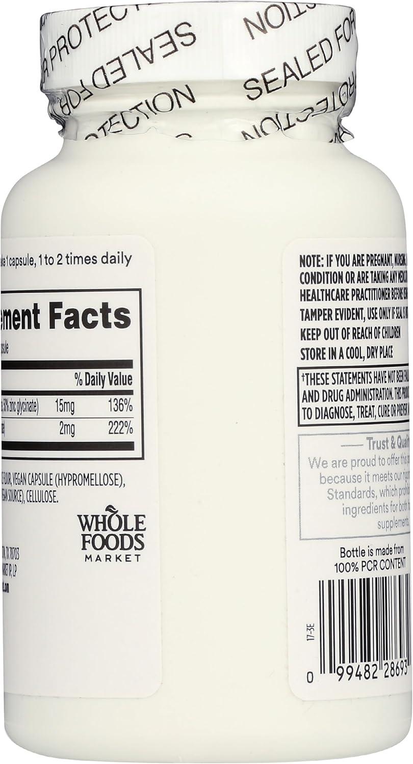 image:image365 by Whole Foods Market Chelated Zinc 60 CTUnflavored