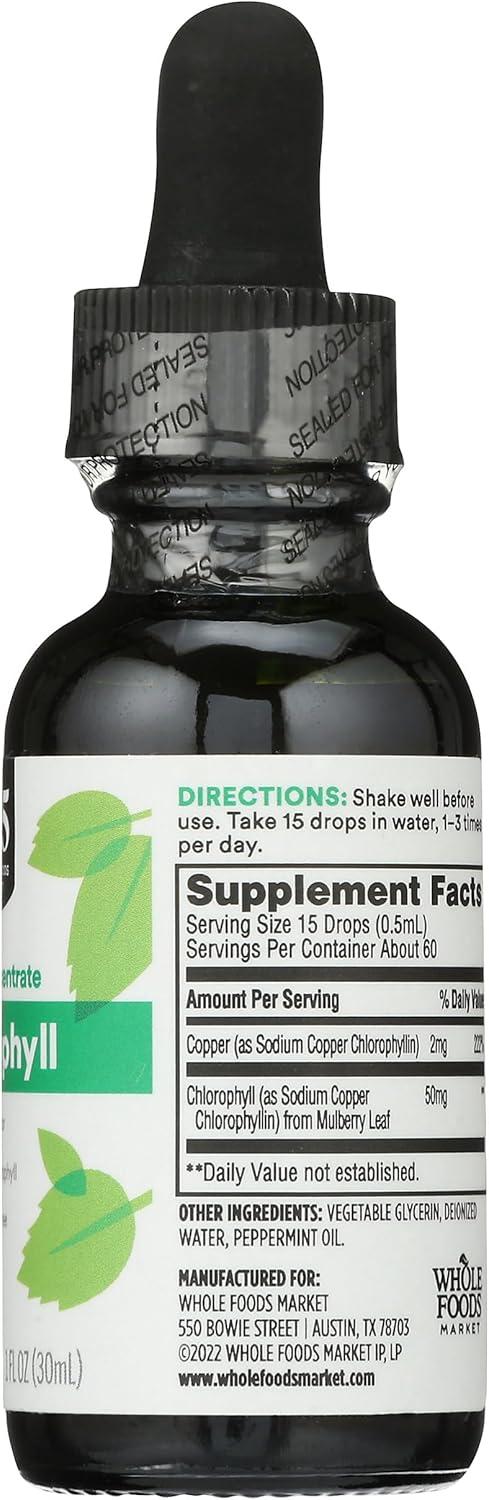image:image365 by Whole Foods Market Liquid Concentrate Chlorophyll Peppermint Flavor 1 Fl Oz1 Fl Oz Pack of 1