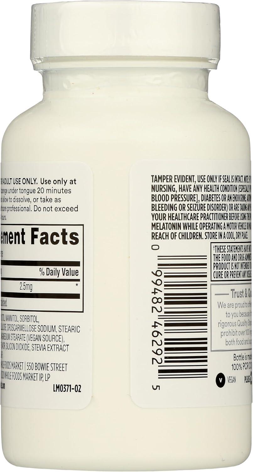 image:image365 by Whole Foods Market Melatonin Lozenges 25mg Peppermint flavor 120 ct
