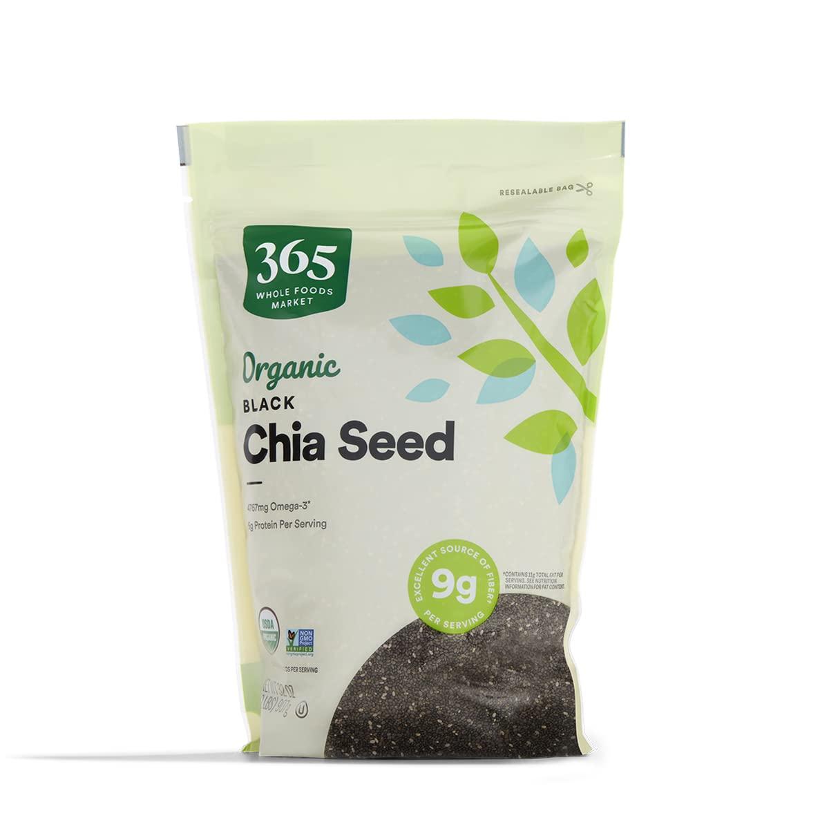 image:image365 by Whole Foods Market Organic Black Chia Seeds 15 OunceNutty