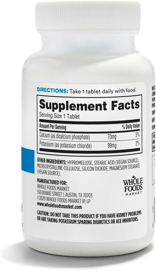 image:image365 by Whole Foods Market Sustained Release Potassium 99mg Vegan 250 Tablets