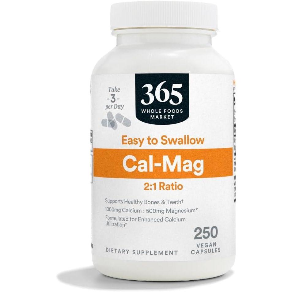 image:image365 by Whole Foods Market CalMag 21 Ratio EasytoSwallow Vegan Capsules 250 Count250 Count Pack of 1