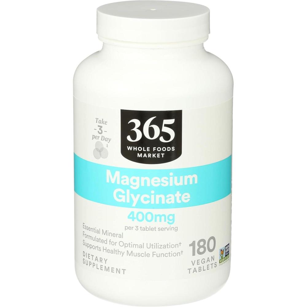 image:image365 by Whole Foods Market Magnesium Glycinate 400 MG 180 Count