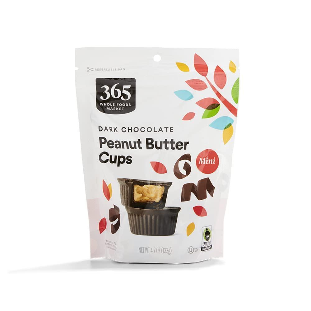 image:image365 by Whole Foods Market Mini Dark Chocolate Peanut Butter Cups 47 Ounce47 Ounce Pack of 1