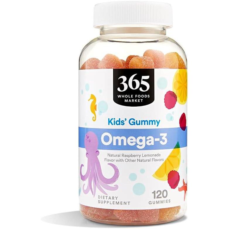 image:image365 by Whole Foods Market Omega3 Kids Gummy Natural Raspberry Lemonade Flavor 120 Count
