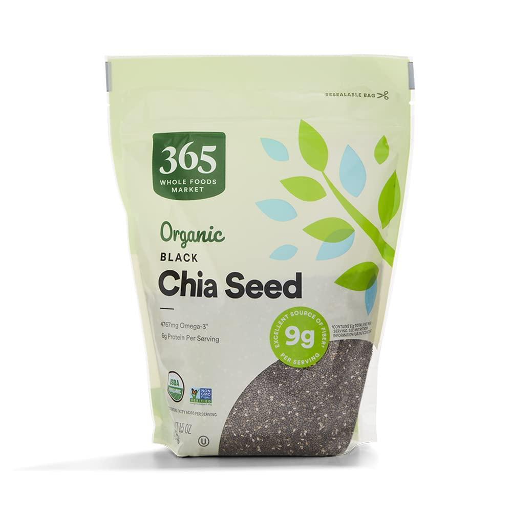 image:image365 by Whole Foods Market Organic Black Chia Seeds 15 OunceNutty
