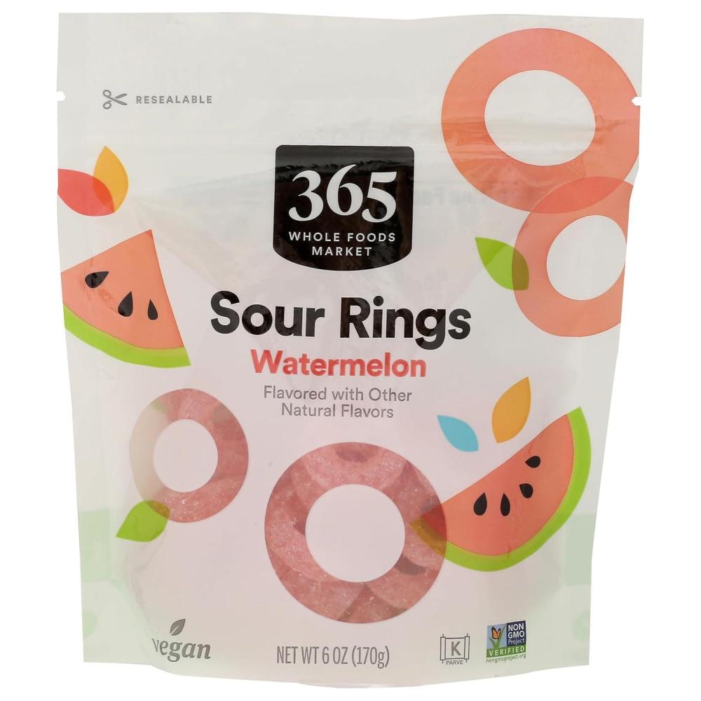 image:image365 by Whole Foods Market Sour Gummy Watermelon Rings 6 Ounce