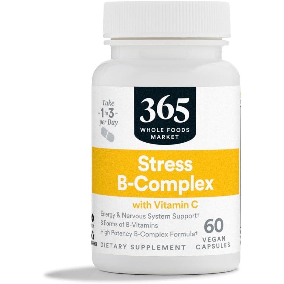 image:image365 by Whole Foods Market Stress BComplex with Vitamin C Energy amp Nervous System Support Vegan 60 Capsules