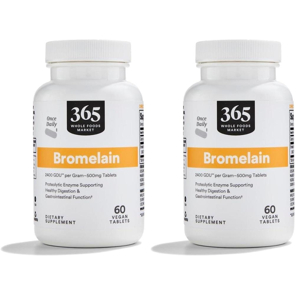 image:imageWhole Foods Market Bromelain 60 CT60 Count Pack of 2