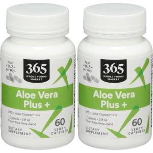 365 by Whole Foods Market, Aloe Vera Plus +, 60 Count(60 Count (Pack of 2))