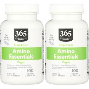 365 by Whole Foods Market, Amino Essentials, 100 Capsules(100 Count (Pack of 2))