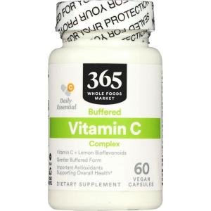 365 by Whole Foods Market, Buffered Vitamin C Complex, Vegan, 60 Capsules