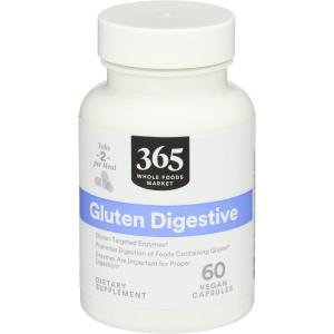 365 by Whole Foods Market, Enzymes Gluten Digestive, 60 Count(60 Count (Pack of 1))