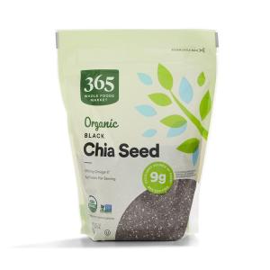 365 by Whole Foods Market, Organic Black Chia Seeds, 15 Ounce(Nutty)