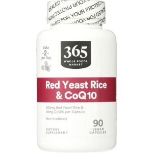 365 by Whole Foods Market, Red Yeast Rice with CoQ10, 90 Count