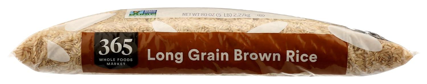 image:image365 by Whole Foods Market Long Grain Brown Rice 80 Ounce5 Pound Pack of 1