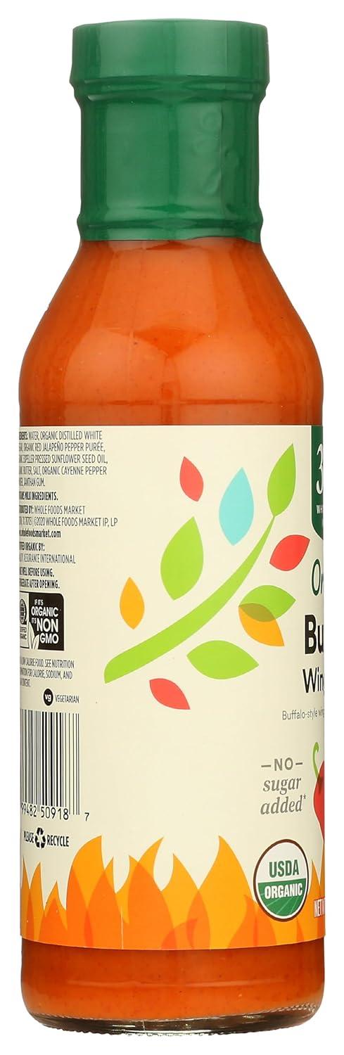 image:image365 by Whole Foods Market Organic Buffalo Wing Sauce Medium 125 Ounce125 Ounce Pack of 1