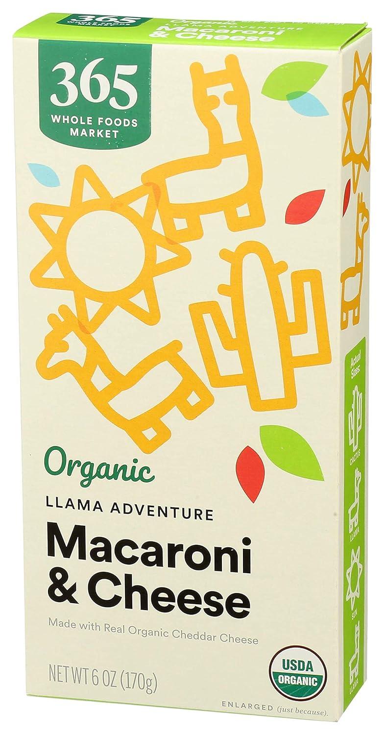 image:image365 by Whole Foods Market Organic Cheddar Macaroni amp Cheese Shapes Llama Adventure 6 Ounce6 Ounce Pack of 4