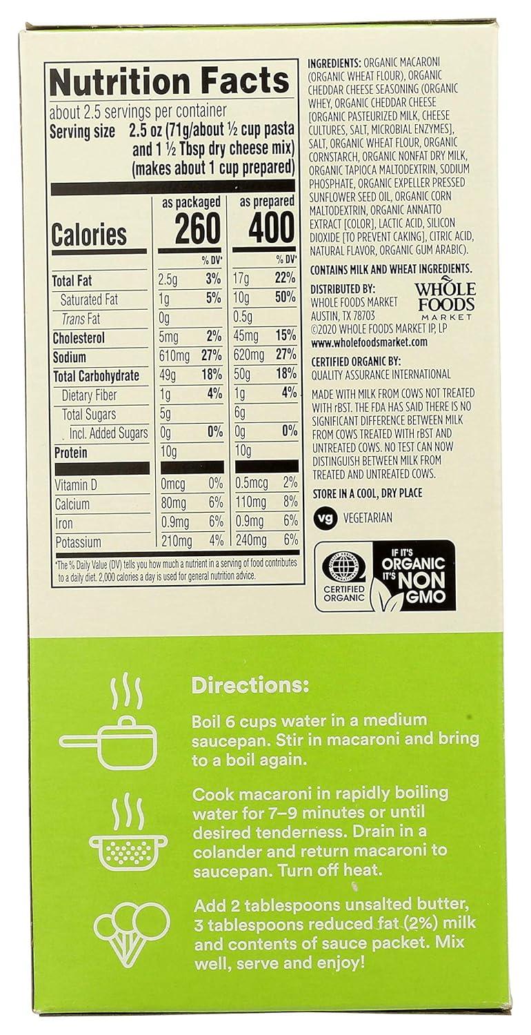 image:image365 by Whole Foods Market Organic Cheddar Macaroni amp Cheese Shapes Llama Adventure 6 Ounce6 Ounce Pack of 4