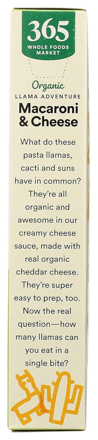 image:image365 by Whole Foods Market Organic Cheddar Macaroni amp Cheese Shapes Llama Adventure 6 Ounce6 Ounce Pack of 4