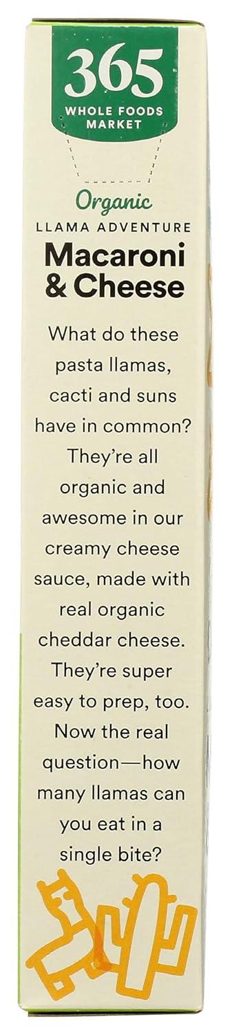 image:image365 by Whole Foods Market Organic Cheddar Macaroni amp Cheese Shapes Llama Adventure 6 Ounce6 Ounce Pack of 4