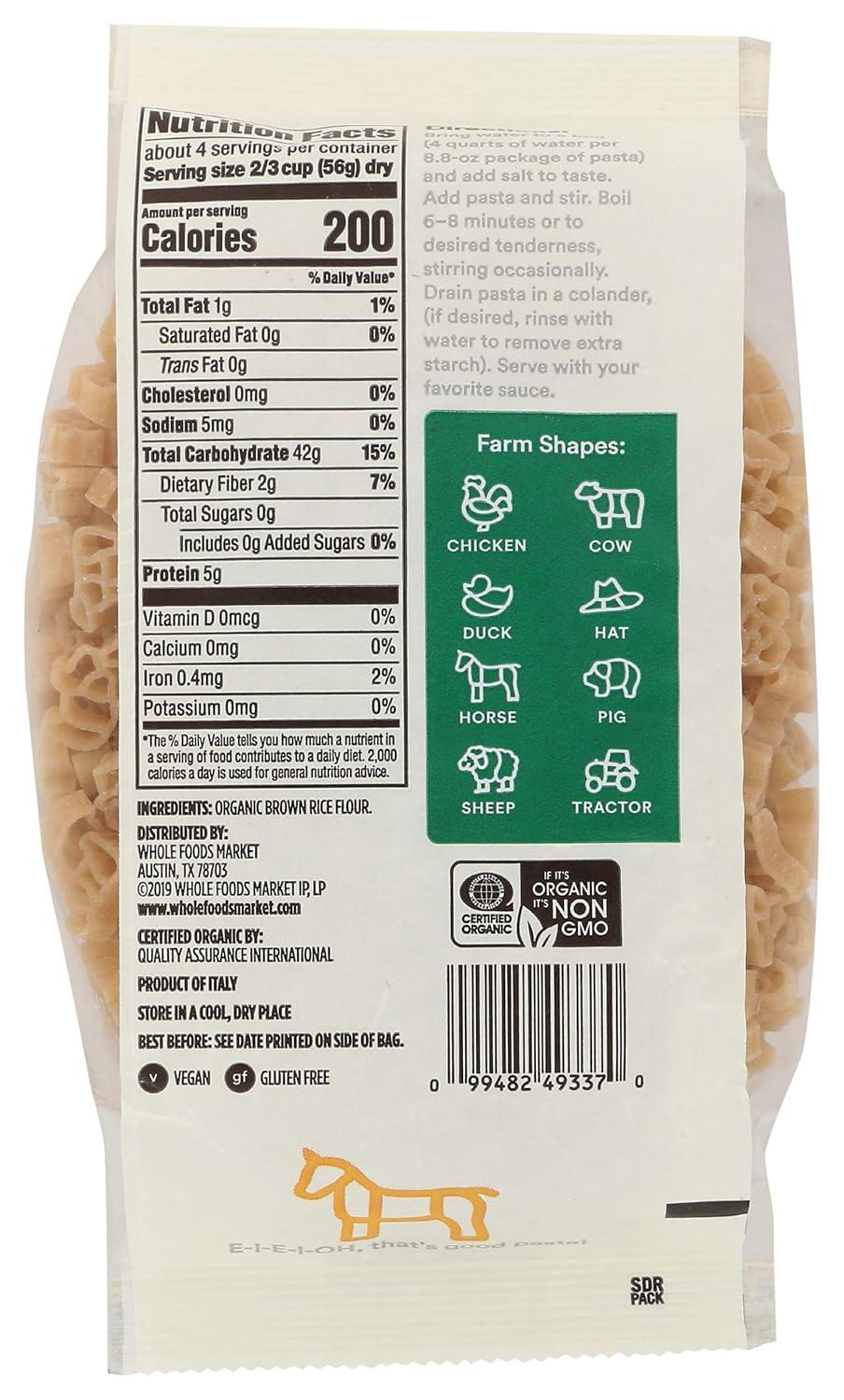 image:image365 by Whole Foods Market Organic Farm Animals amp Tractors Pasta 88 Ounce88 Ounce Pack of 3