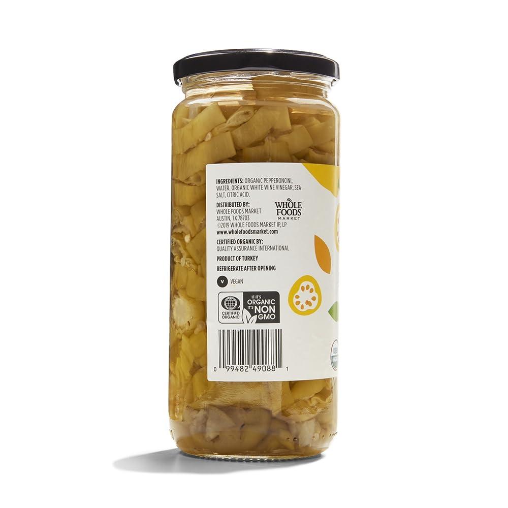 image:image365 by Whole Foods Market Organic Golden Pepperoncini Sliced 155 Ounce155 Ounce Pack of 1
