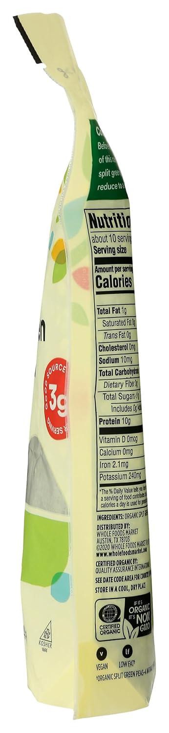 image:image365 by Whole Foods Market Organic Green Split Peas 16 Ounce16 Ounce Pack of 1