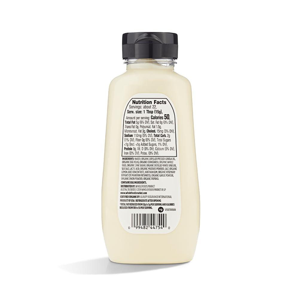 image:image365 by Whole Foods Market Organic Light Mayo Squeezable Bottle 112 ozmayonnaise