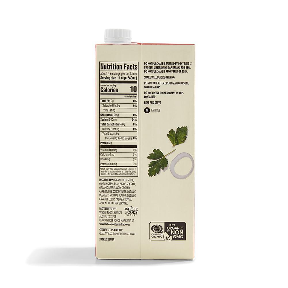 image:image365 by Whole Foods Market Organic Low Sodium Chicken Broth 32 Fl OzBeef
