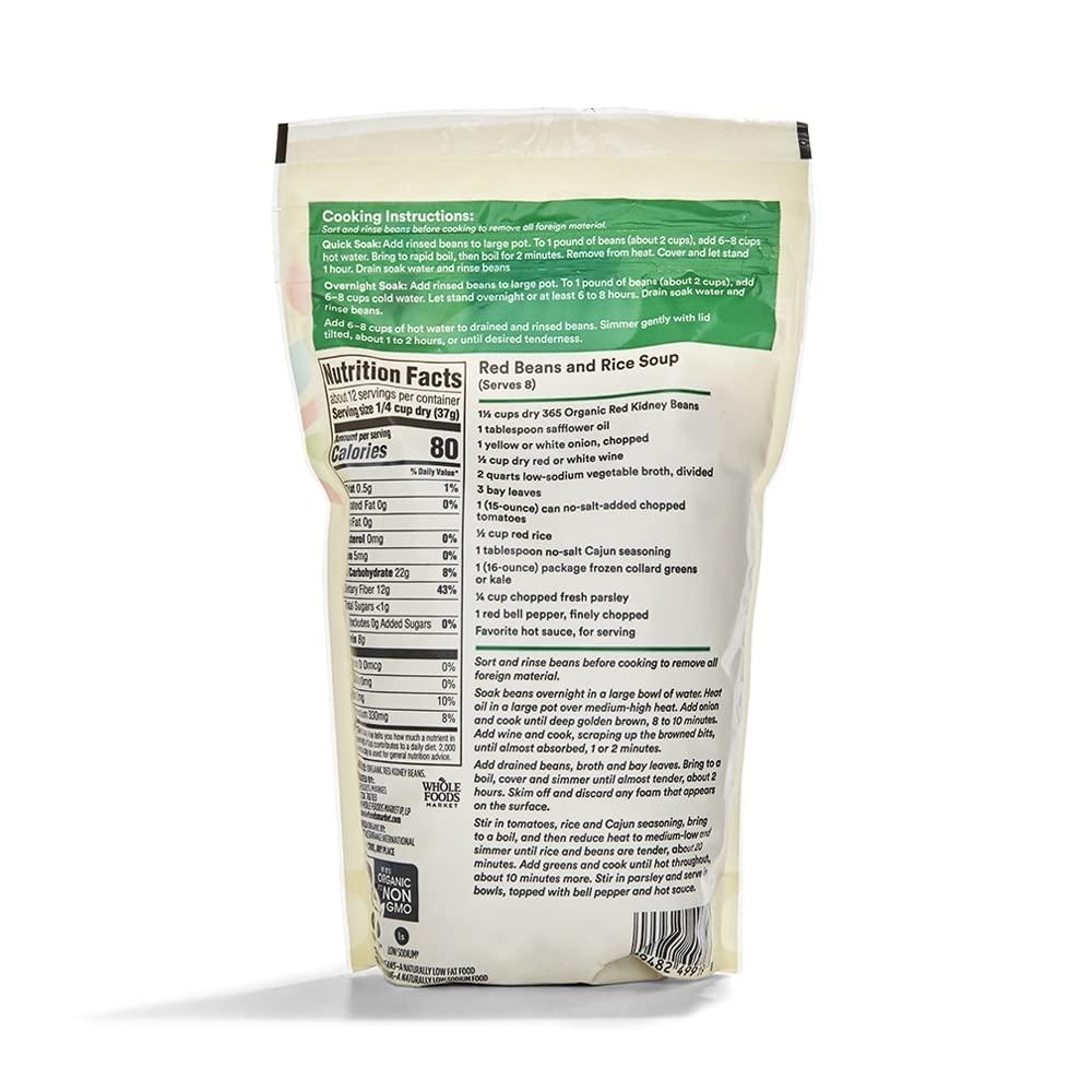 image:image365 by Whole Foods Market Organic Red Kidney Beans 16 Ounce1 Pound Pack of 2