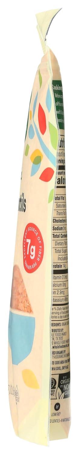 image:image365 by Whole Foods Market Organic Red Lentils 16 Ounce16 Ounce Pack of 1