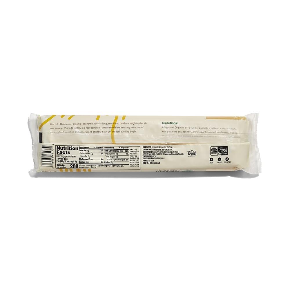 image:image365 by Whole Foods Market Organic Whole Wheat Spaghetti 16 OunceOrganic Spaghetti