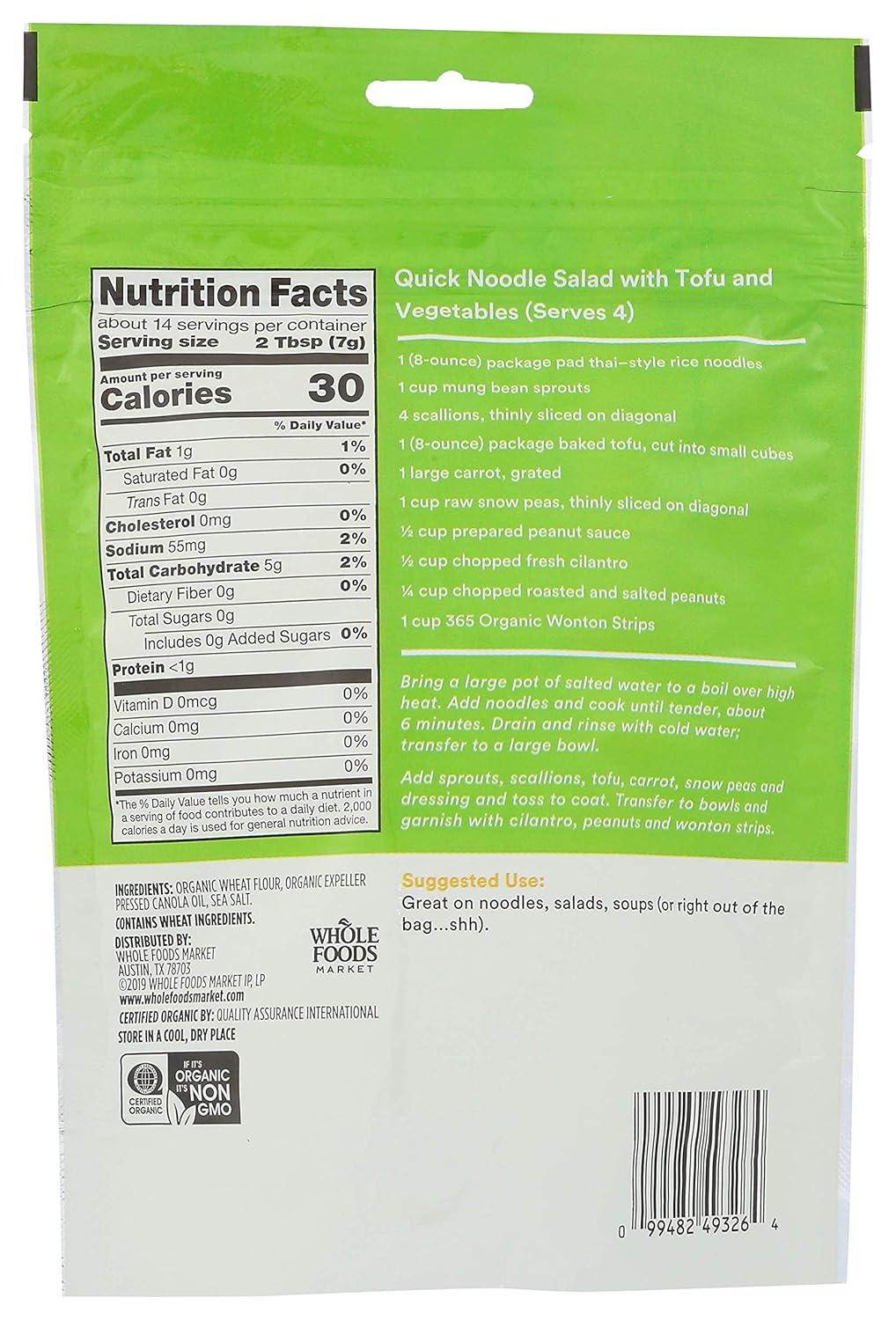 image:image365 by Whole Foods Market Organic Wonton Strips 35 Ounce35 Ounce Pack of 2