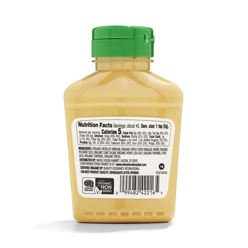 image:image365 by Whole Foods Market Organic Yellow Mustard 14 OunceHoney