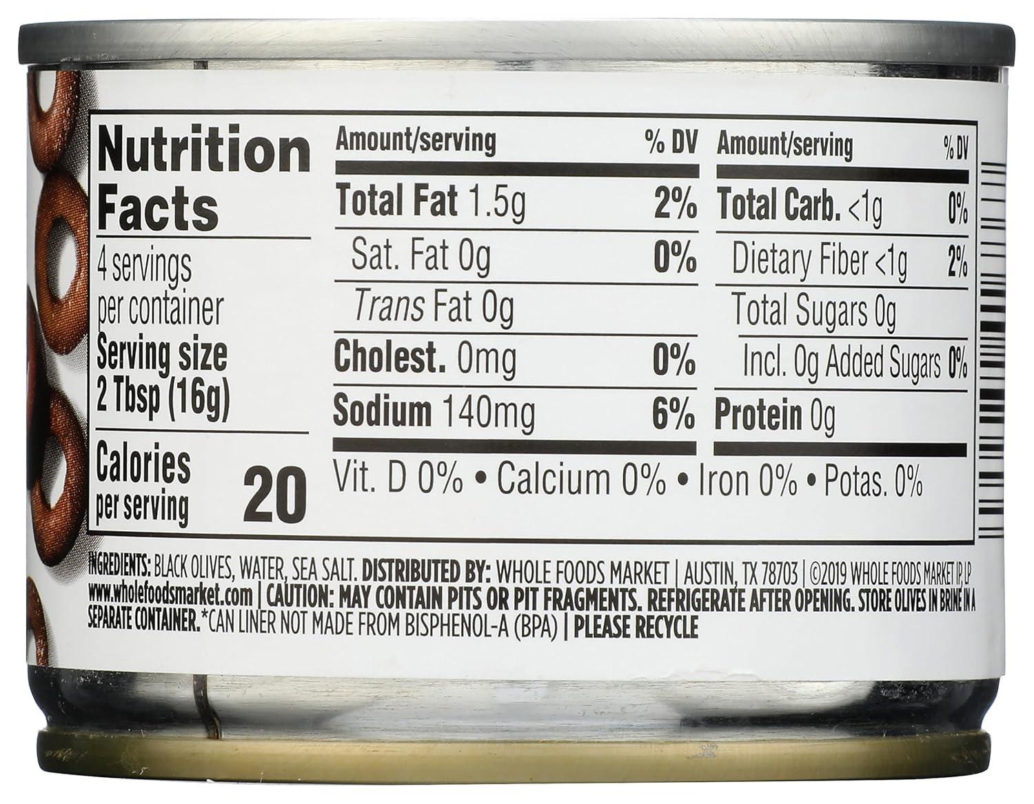 image:image365 by Whole Foods Market Ripe Sliced Olives 225 Ounce225 Ounce Pack of 1