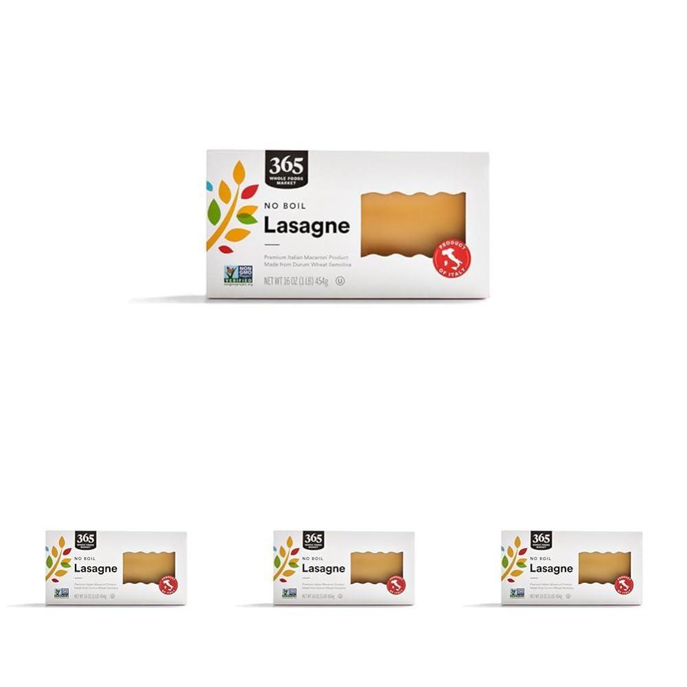image:image365 By Whole Foods Market No Boil Lasagne 16 Oz16 Ounce Pack of 4