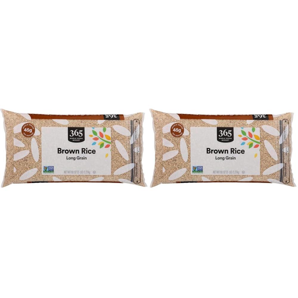 image:image365 by Whole Foods Market Long Grain Brown Rice 80 Ounce5 Pound Pack of 2