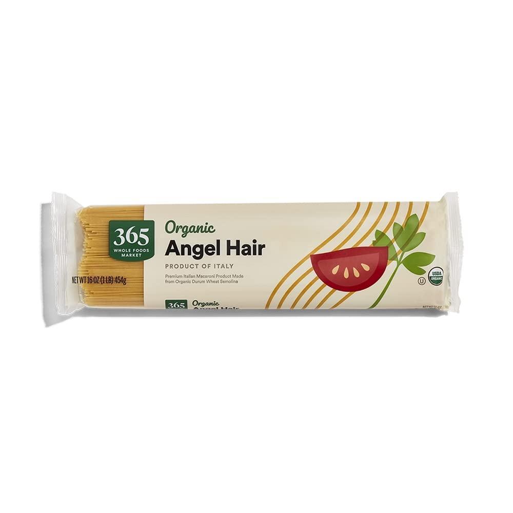 image:image365 by Whole Foods Market Organic Angel Hair Pasta 16 Ounce16 Ounce Pack of 1